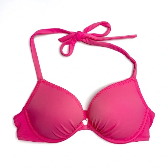 Victoria's Secret Swim Victorias Secret Hot Pink Bikini Top - Main Image